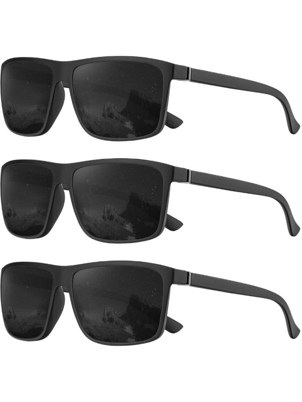 Polarized UV Protection Sunglasses for Men & Women - 3 Pack for Driving